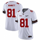 Ohio State Buckeyes 81 Nick Vannett White Diamond Nike Logo College Football Jersey Dzhi,baseball caps,new era cap wholesale,wholesale hats